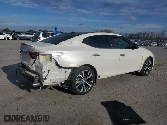 2016 Nissan Maxima SL with VIN 1N4AA6AP5GC435613, listed as a Copart auction lot 50929985 with 112,030 mi miles and Salvage Title. Bid and sale history available at DreamBid. Image 3.
