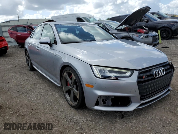 2018 Audi S4 Premium Plus with VIN WAUB4AF42JA147104, listed as a Copart auction lot 48864743 with 42,937 mi miles. Bid and sale history available at carsss.com. Image 4.