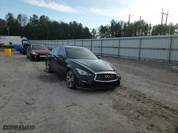 2021 Infiniti Q50 3.0t SIGNATURE EDITION with VIN JN1EV7CP7MM700575, listed as a Copart auction lot 87163414 with 92,864 mi miles and Salvage Title. Bid and sale history available at carsss.com. Image 11.