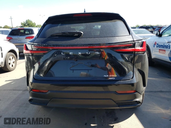 2022 Lexus NX 250 with VIN 2T2ADCEZ4NC001694, listed as a Copart auction lot 59778163 with 10,277 mi miles and . Bid and sale history available at DreamBid. Image 6.