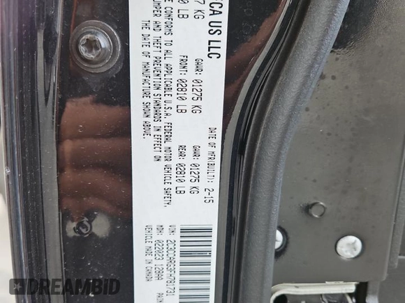 2015 Chrysler 300 Limited with VIN 2C3CCARG3FH781731, listed as a Copart auction lot 50364075 with 102,530 mi miles and Salvage Title. Bid and sale history available at carsss.com. Image 13.