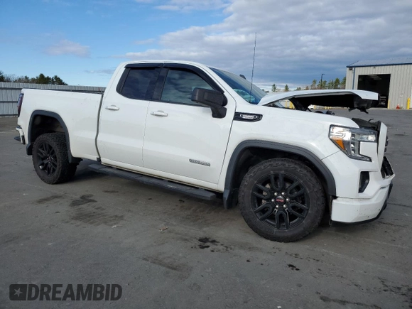 2021 GMC Sierra 1500 with VIN 1GTV9CET2MZ426001, listed as a Copart auction lot 80933594 with 109,076 mi miles and Salvage Title. Bid and sale history available at DreamBid. Image 4.