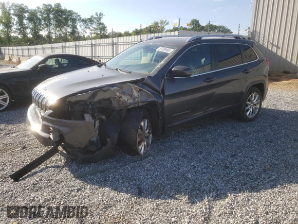 2017 Jeep Cherokee Limited z VIN 1C4PJLDBXHW540005, wystawiony jako Copart lot #57258465 z przebiegiem 162 633 mil mil oraz Szkoda całkowita • Salvage title. Historia ofert i sprzedaży dostępna na DreamBid. Obrazek 1.