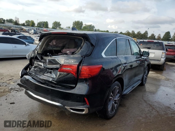 2020 Acura MDX w/Technology Pkg with VIN 5J8YD3H53LL004735, listed as a Copart auction lot 70218994 with 56,017 mi miles and Salvage Title. Bid and sale history available at carsss.com. Image 3.