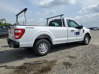 2022 Ford F-150 XL with VIN 1FTMF1CB8NKE95868, listed as a Copart auction lot 50446495 with 0 mi miles and Salvage Title. Bid and sale history available at carsss.com. Image 3.