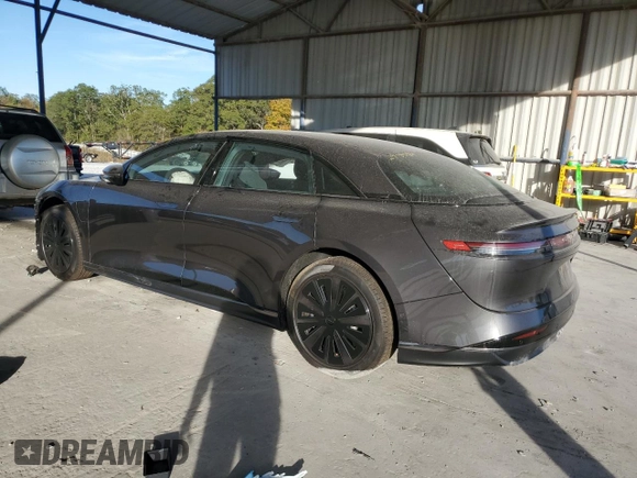2024 Lucid Air Pure z VIN 50EA1PGA7RA001741, wystawiony jako Copart lot #79933954 z przebiegiem Nie podano mil oraz Szkoda całkowita • Salvage title. Historia ofert i sprzedaży dostępna na DreamBid. Obrazek 2.