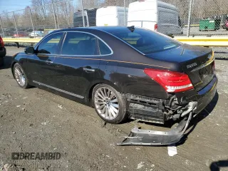 2014 Hyundai Equus Signature with VIN KMHGH4JH9EU083832, listed as a Copart auction lot 50416535 with 92,508 mi miles and Salvage Title. Bid and sale history available at DreamBid. Image 2.