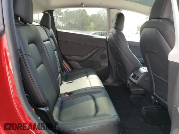 2021 Tesla Model Y Standard Range with VIN 5YJYGDED3MF107259, listed as a Copart auction lot 48566935 with 68,561 mi miles and Salvage Title. Bid and sale history available at carsss.com. Image 10.