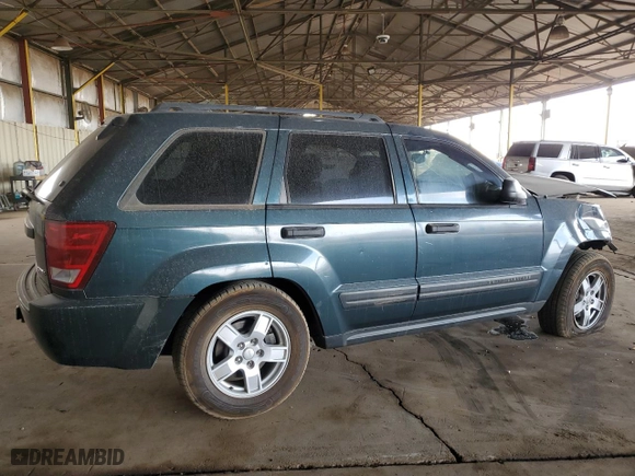 2005 Jeep Grand Cherokee Laredo with VIN 1J4GS48N55C526396, listed as a Copart auction lot 47883715 with 138,482 mi miles and Salvage Title. Bid and sale history available at carsss.com. Image 3.