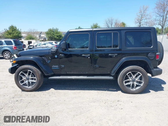 2024 Jeep Wrangler Sport S with VIN 1C4RJXN68RW161359, listed as a IAAI auction lot 41995243 with 19,640 mi miles and . Bid and sale history available at DreamBid. Image 14.