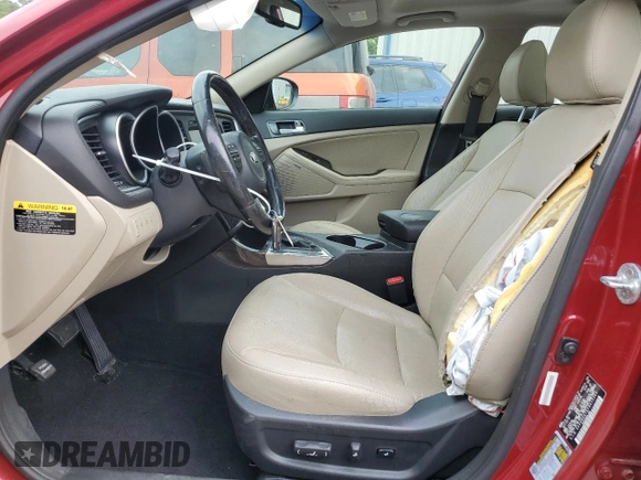 2015 Kia Optima EX z VIN 5XXGN4A76FG415365, wystawiony jako Copart lot #57275375 z przebiegiem 123 733 mil mil oraz Szkoda całkowita • Salvage title. Historia ofert i sprzedaży dostępna na DreamBid. Obrazek 7.
