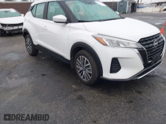 2023 Nissan Kicks SV with VIN 3N1CP5CVXPL523961, listed as a IAAI auction lot 41916449 with 43,455 mi miles. Bid and sale history available at carsss.com. Image 1.