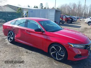 2022 Honda Accord Sedan Sport SE with VIN 1HGCV1F42NA055910, listed as a IAAI auction lot 41774441 with 15,267 mi miles. Bid and sale history available at carsss.com. Image 1.