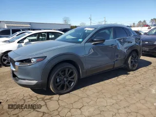 2022 Mazda CX-30 2.5 S Carbon Edition with VIN 3MVDMBCL7NM455308, listed as a Copart auction lot 47387135 with 17,827 mi miles and Salvage Title. Bid and sale history available at carsss.com. Image 1.