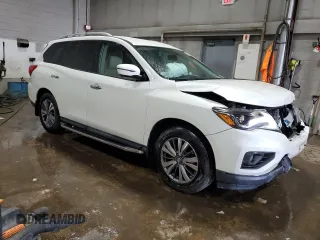 2017 Nissan Pathfinder SL with VIN 5N1DR2MM9HC633473, listed as a Copart auction lot 49615975 with 46,467 mi miles and Salvage Title. Bid and sale history available at carsss.com. Image 4.