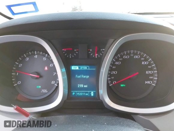 2015 Chevrolet Equinox LT with VIN 2GNALCEK8F6141137, listed as a IAAI auction lot 41674356 with 152,011 mi miles. Bid and sale history available at carsss.com. Image 7.
