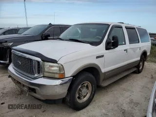 2001 Ford Excursion Limited z VIN 1FMNU42L31EA08652, wystawiony jako Copart lot #75287504 z przebiegiem 474 232 mil mil oraz Szkoda całkowita • Salvage title. Historia ofert i sprzedaży dostępna na DreamBid. Obrazek 1.