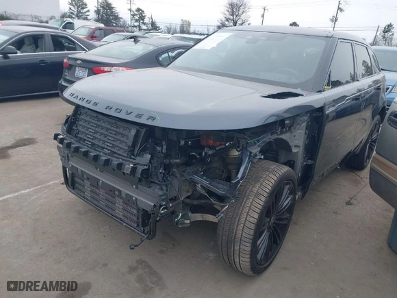 2025 Land Rover Range Rover Velar Dynamic SE with VIN SALYL2EX9SA398049, listed as a IAAI auction lot 41375784 with 7,985 mi miles. Bid and sale history available at carsss.com. Image 2.
