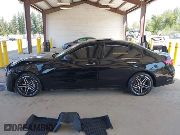 2024 Mercedes-Benz C 300 with VIN W1KAF4HB0RR160815, listed as a IAAI auction lot 42103860 with Not Provided miles and . Bid and sale history available at DreamBid. Image 13.