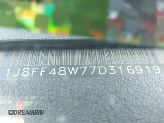 2007 Jeep Patriot Limited с VIN 1J8FF48W77D316919, выставлен на аукционе IAAI как лот 41601000 с пробегом 176 242 миль миль и . История ставок и продаж доступна на DreamBid. Изображение 9.