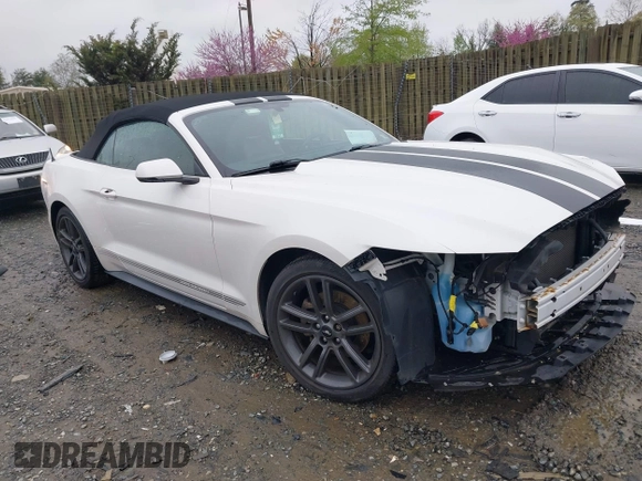 2017 Ford Mustang EcoBoost Premium with VIN 1FATP8UH7H5301411, listed as a IAAI auction lot 41971140 with 55,176 mi miles and . Bid and sale history available at carsss.com. Image 1.
