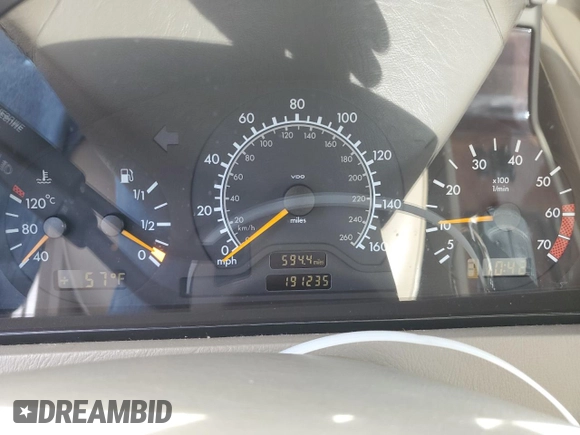 2000 Mercedes-Benz C 230 Kompressor with VIN WDBHA24GXYA855697, listed as a Copart auction lot 52633465 with 191,235 mi miles and Salvage Title. Bid and sale history available at carsss.com. Image 9.
