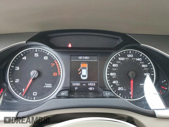 2012 Audi A4 Premium Plus z VIN WAUFFAFLXCN011690, wystawiony jako Copart lot #55560135 z przebiegiem 107 681 mil mil oraz Szkoda całkowita • Salvage title. Historia ofert i sprzedaży dostępna na DreamBid. Obrazek 9.