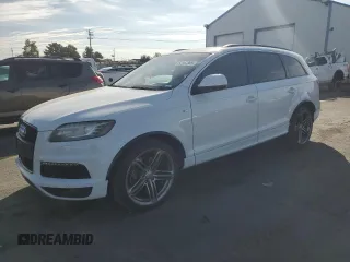 2014 Audi Q7 Prestige with VIN WA1WMAFE9ED009653, listed as a Copart auction lot 62462365 with 137,771 mi miles and Salvage title. Bid and sale history available at DreamBid. Image 1.