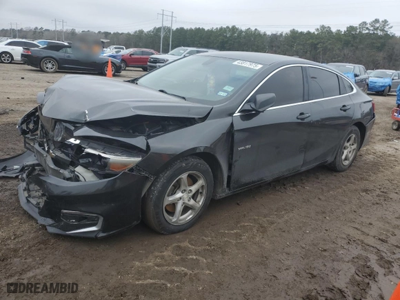 2017 Chevrolet Malibu LS with VIN 1G1ZC5STXHF225417, listed as a Copart auction lot 43817975 with NaN miles and Salvage Title. Bid and sale history available at carsss.com. Image 1.