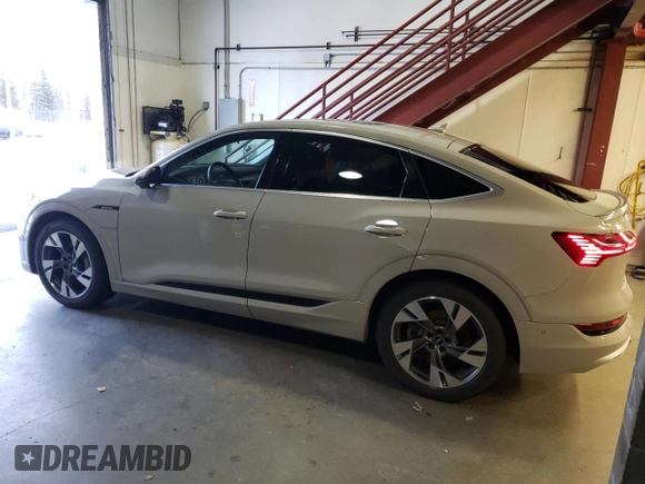 2021 Audi e-tron Sportback Premium Plus with VIN WA12ABGE6MB015156, listed as a Copart auction lot 79628264 with 48,037 mi miles and Clean title. Bid and sale history available at DreamBid. Image 2.