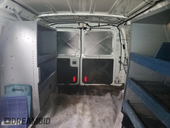 2013 Ford Econoline Cargo Commercial with VIN 1FTNE1EW2DDA49421, listed as a Copart auction lot 52393795 with 207,703 mi miles and Salvage title. Bid and sale history available at DreamBid. Image 10.