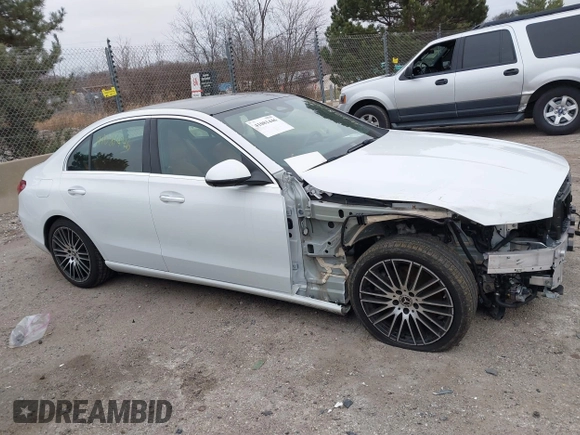 2023 Mercedes-Benz C 300 with VIN W1KAF4HB3PR100301, listed as a IAAI auction lot 41081446 with 24,944 mi miles and . Bid and sale history available at DreamBid. Image 14.
