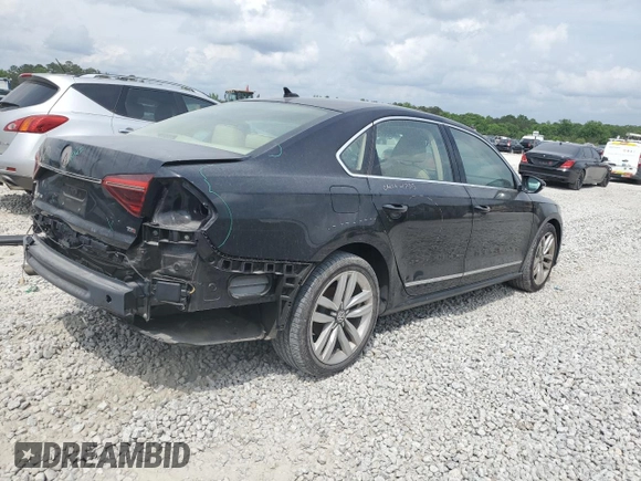 2017 Volkswagen Passat SE with VIN 1VWGT7A36HC058127, listed as a Copart auction lot 54736095 with 93,102 mi miles and Salvage title. Bid and sale history available at DreamBid. Image 3.