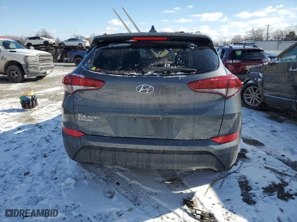 2018 Hyundai Tucson SEL with VIN KM8J33A48JU620700, listed as a Copart auction lot 46271185 with 0 mi miles and Salvage Title. Bid and sale history available at carsss.com. Image 6.