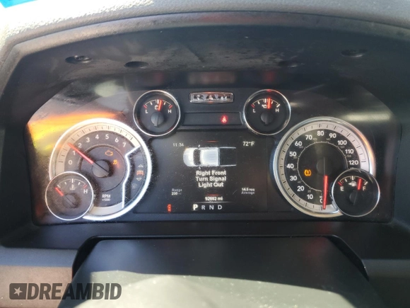 2018 Ram 1500 Big Horn with VIN 1C6RR7LG6JS140405, listed as a Copart auction lot 49664305 with 92,692 mi miles and Salvage Title. Bid and sale history available at carsss.com. Image 9.