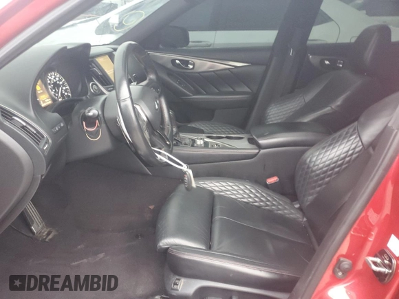 2019 Infiniti Q50 RED SPORT 400 with VIN JN1FV7AP4KM780082, listed as a Copart auction lot 41540805 with 78,820 mi miles and Salvage Title. Bid and sale history available at carsss.com. Image 7.