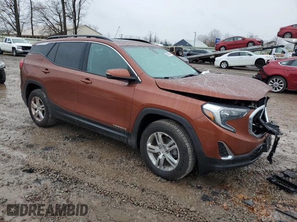 2019 GMC Terrain SLE with VIN 3GKALTEV8KL269195, listed as a Copart auction lot 80860944 with 65,279 mi miles and Salvage Title. Bid and sale history available at DreamBid. Image 4.