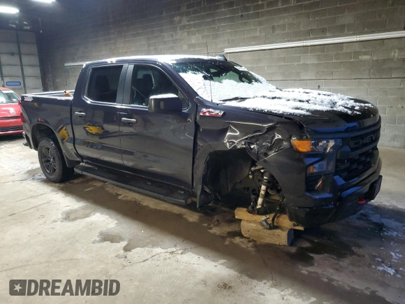 2022 Chevrolet Silverado 1500 Custom Trail Boss with VIN 3GCPDCED9NG673954, listed as a Copart auction lot 84696954 with 31,744 mi miles and Salvage Title. Bid and sale history available at DreamBid. Image 4.