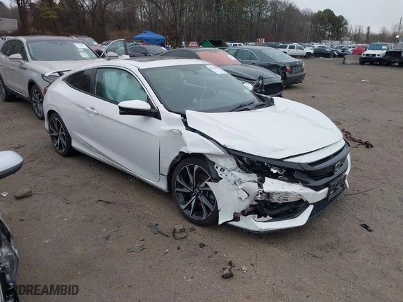 2018 Honda Civic Si Coupe with VIN 2HGFC3A5XJH756558, listed as a IAAI auction lot 41228195 with 73,619 mi miles. Bid and sale history available at carsss.com. Image 6.