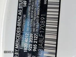 2020 Mercedes-Benz SLC 300 z VIN W1KPK3JA8LF170891, wystawiony jako Copart lot #47234064 z przebiegiem 23 270 mil mil oraz . Historia ofert i sprzedaży dostępna na DreamBid. Obrazek 12.