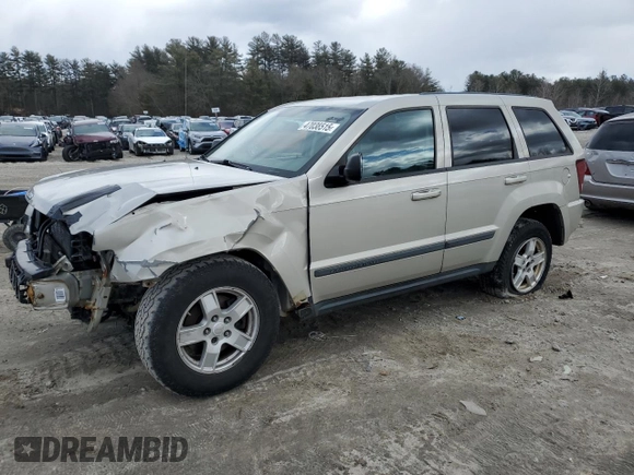 2007 Jeep Grand Cherokee Laredo with VIN 1J8GR48K37C610414, listed as a Copart auction lot 47038515 with 126,408 mi miles and Clean Title. Bid and sale history available at carsss.com. Image 1.