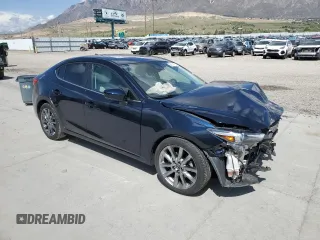 2018 Mazda 3 Grand Touring with VIN 3MZBN1W36JM197530, listed as a Copart auction lot 54550075 with 38,738 mi miles and Salvage Title. Bid and sale history available at DreamBid. Image 4.