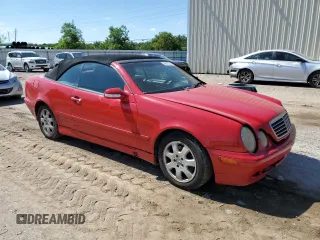 2003 Mercedes-Benz CLK-Class 3.2L with VIN WDBLK65G03T130720, listed as a Copart auction lot 69927604 with 0 mi miles and Salvage Title. Bid and sale history available at carsss.com. Image 4.