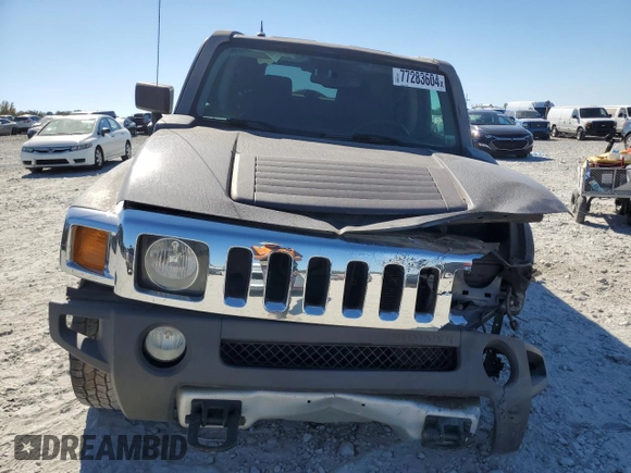 2008 Hummer H3 SUV with VIN 5GTEN13E588177847, listed as a Copart auction lot 77283604 with 141,017 mi miles and Clean Title. Bid and sale history available at carsss.com. Image 5.