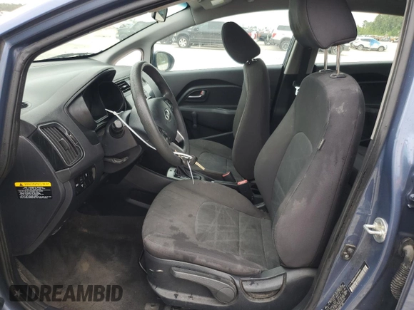 2016 Kia Rio LX with VIN KNADM4A35G6686434, listed as a Copart auction lot 66937954 with 62,418 mi miles and Salvage Title. Bid and sale history available at DreamBid. Image 7.