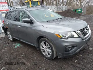 2018 Nissan Pathfinder SL z VIN 5N1DR2MM9JC621801, wystawiony jako IAAI lot #41924143 z przebiegiem 80 325 mil mil oraz . Historia ofert i sprzedaży dostępna na DreamBid. Obrazek 1.