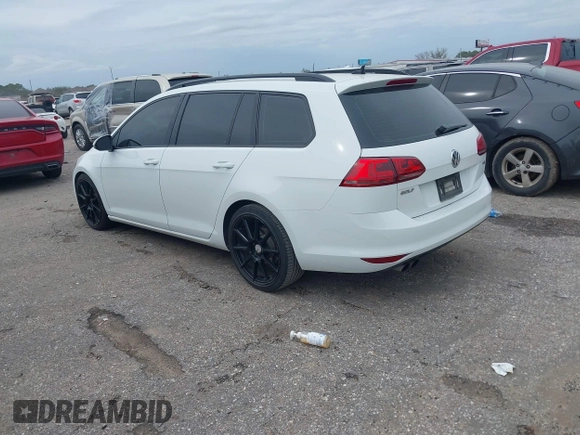 2016 Volkswagen Golf SportWagen S with VIN 3VWA17AU6GM520199, listed as a IAAI auction lot 41339000 with 158,190 mi miles. Bid and sale history available at carsss.com. Image 3.