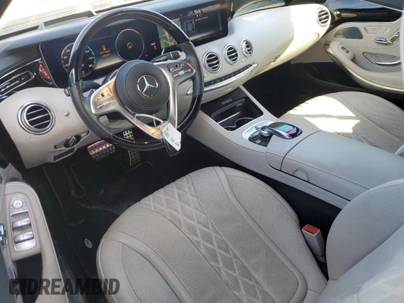 2019 Mercedes-Benz S-Class S 560 with VIN WDDXK8DB7KA040243, listed as a Copart auction lot 87392844 with 21,284 mi miles and Salvage Title. Bid and sale history available at carsss.com. Image 8.