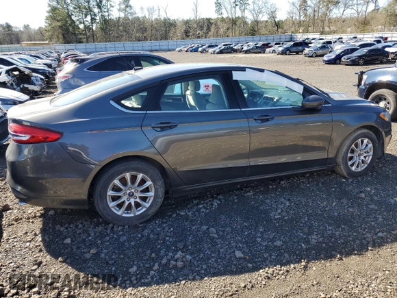 2018 Ford Fusion S with VIN 3FA6P0G72JR242689, listed as a Copart auction lot 48126295 with 0 mi miles and Salvage Title. Bid and sale history available at carsss.com. Image 3.