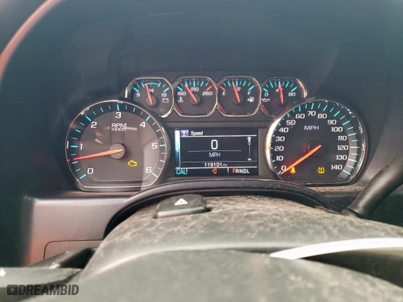 2018 Chevrolet Silverado 1500 LT with VIN 3GCPCREC9JG590094, listed as a Copart auction lot 49334045 with 119,101 mi miles and Salvage Title. Bid and sale history available at carsss.com. Image 9.